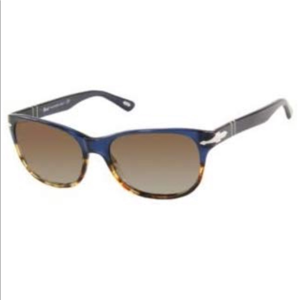 Persol blue and tortoise polarized sunglasses